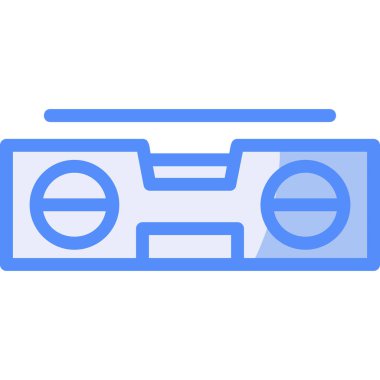 Kaset. Web simgesi basit illüstrasyon