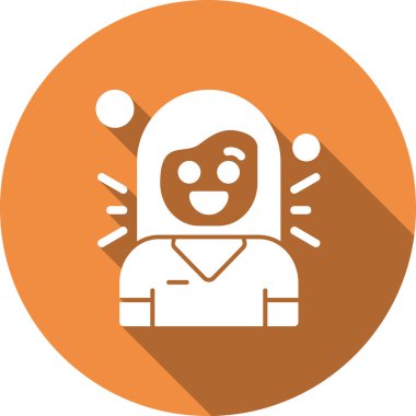 Kadın simgesinin vektör illüstrasyonu