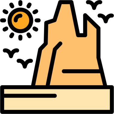 Bir karikatür evinin vektör illüstrasyonu