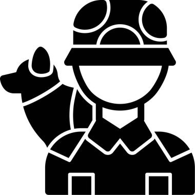 asker simgesi, vektör illüstrasyonu