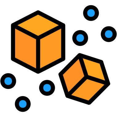 Çizgi film kutusunun vektör çizimi