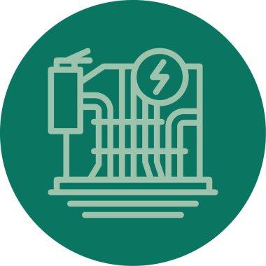 Elektrik güç simgesinin vektör illüstrasyonu