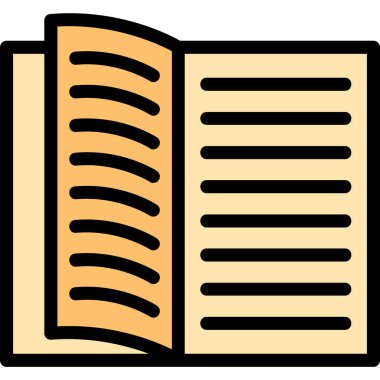 Kitap. Web simgesi basit tasarım