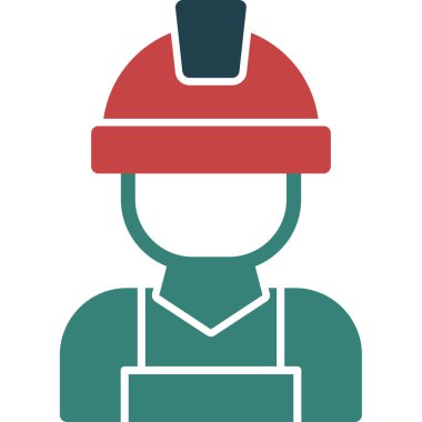 Mühendis simgesi, vektör illüstrasyonu