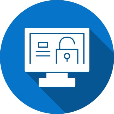 internet kilidi vektör illüstrasyonu