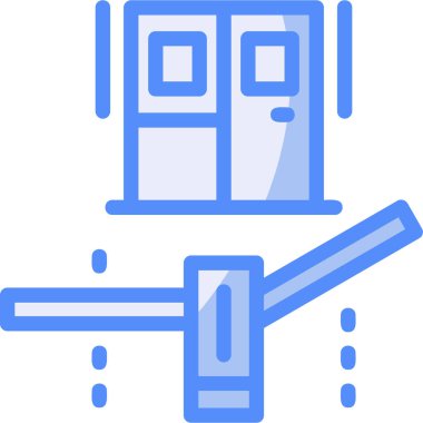 Kapı. Web simgesi basit illüstrasyon