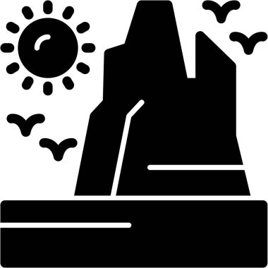 Siyah ve beyaz simgesinin vektör illüstrasyonu