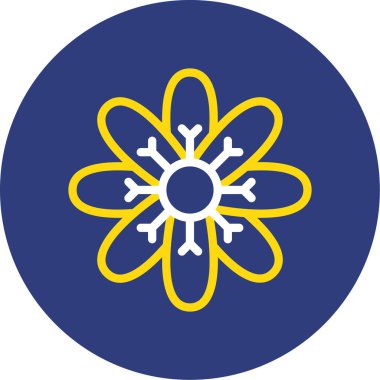 Vektör Çiçeği Simgesi illüstrasyonu