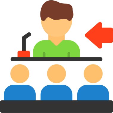 konferans toplantı sunum simgesi