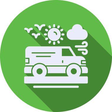 - Araba. Web simgesi basit illüstrasyon