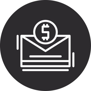 Vektör E- posta simgesi illüstrasyonu