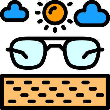 Güneş. Web simgesi basit illüstrasyon