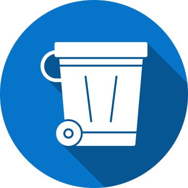 Çöp vektörü renk simgesi