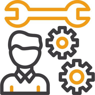 Teçhizat Web simgesi basit illüstrasyon