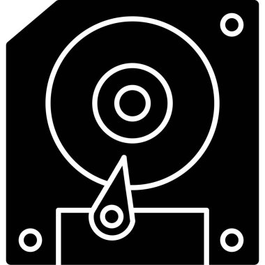 CD mi? Web simgesi basit illüstrasyon