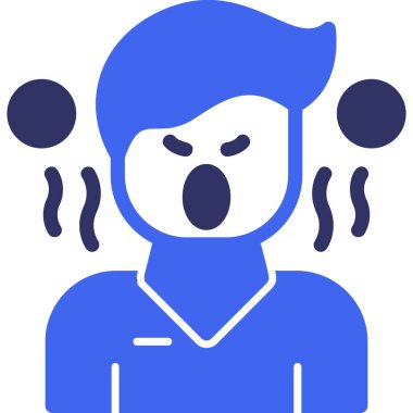 avatar adam duygu simgesi düz stil