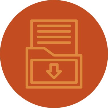 Belge. Web simgesi vektör illüstrasyonu