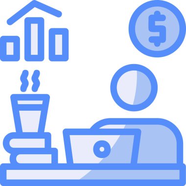 nakit para ikonu doldurulmuş - taslak biçimi