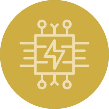 Devre kartı simgesi modada izole edilmiş arkaplan