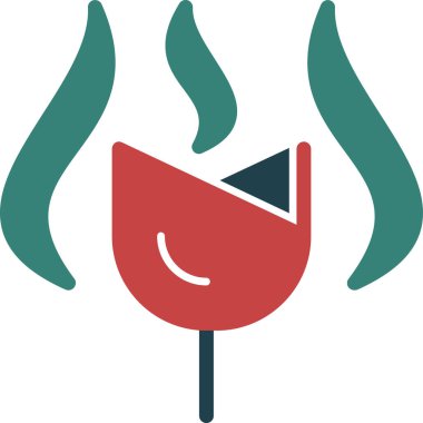 Şarap bardağı. Basit tasarım