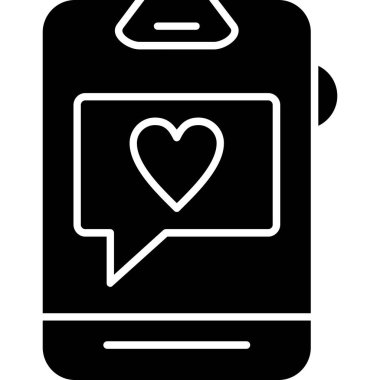 Cep telefonu simgesi, vektör illüstrasyonu