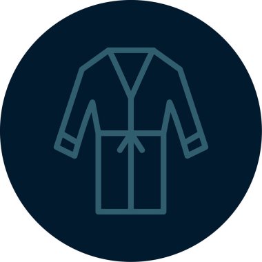 Benzersiz erkek ceket vektör çizgisi simgesi