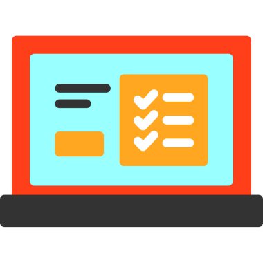 Bilgisayar. Web simgesi basit illüstrasyon