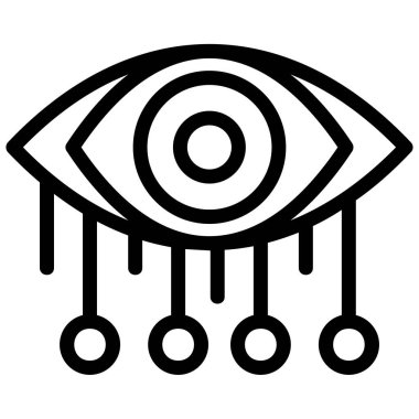 Göz. Web simgesi basit tasarım