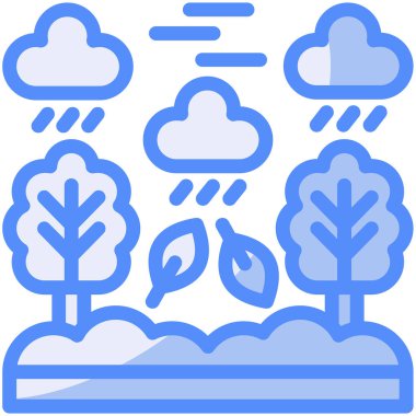 iklim bulutu tahmin simgesi - ana hatlar biçiminde