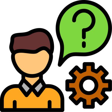 Müşteri hizmeti simgesi, vektör illüstrasyon tasarımı