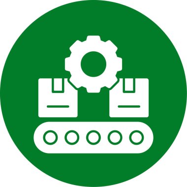 Bir makine simgesinin vektör illüstrasyonu