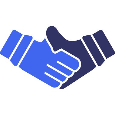 - Anlaştık. Web simgesi vektör illüstrasyonu