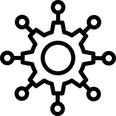 şebeke. Web simgesi basit illüstrasyon