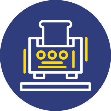 Robot simgesinin vektör illüstrasyonu