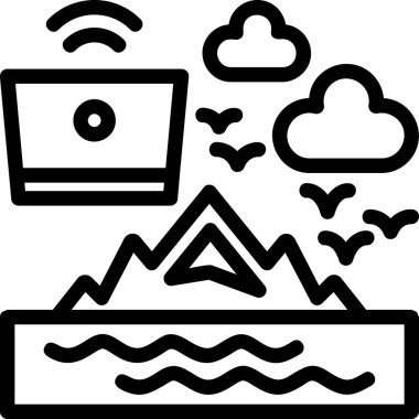 bulut veri sunucusu simgesi