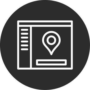 gps konum simgesi taslak biçimi