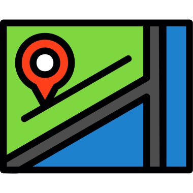 Harita konum belirleyici simgesi - taslak biçimi