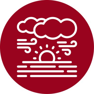 Modern bir bulutun vektör çizimi