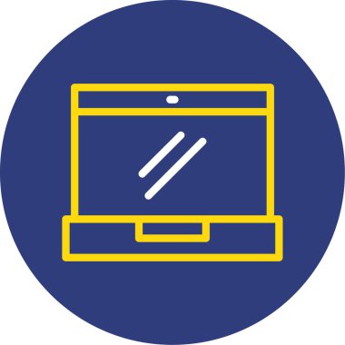 dizüstü bilgisayar simgesi. vektör illüstrasyonu