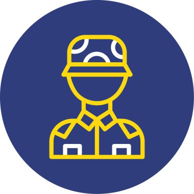 Bir insan simgesinin vektör illüstrasyonu