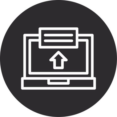 vektör dizüstü simgesi illüstrasyonu