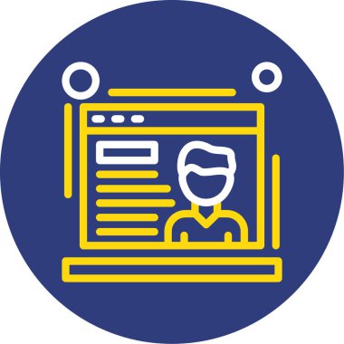 Bir adamın vektör illüstrasyonu