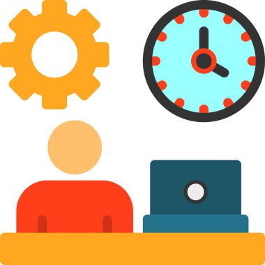 Saat yönetimi zaman simgesi