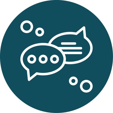 Sohbet simgesi vektör illüstrasyonu