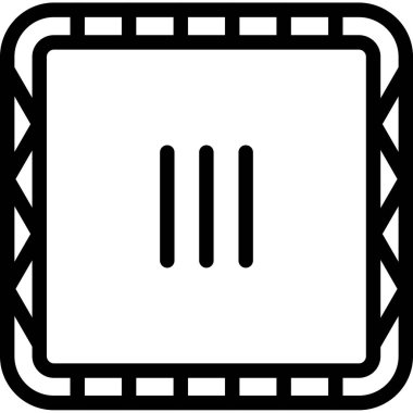 müzik çalar simgesi, vektör illüstrasyonu