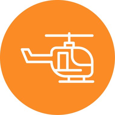 Moda stili izole edilmiş arka planda helikopter simgesi