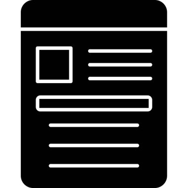 İş için web simgesi, vektör illüstrasyonu