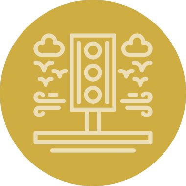 Yol simgesi, vektör illüstrasyonu