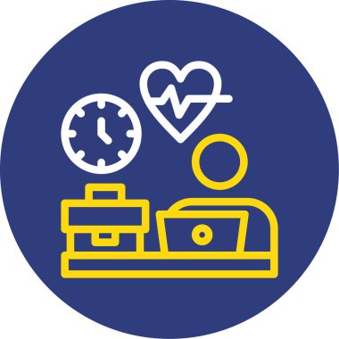 Modern sağlık simgesinin vektör illüstrasyonu