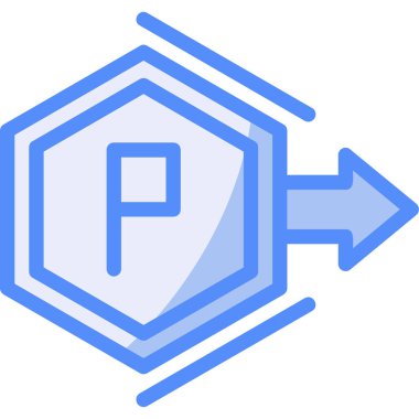 Araba park kutsal kişilerin resmi, vektör çizim